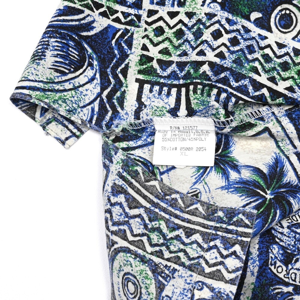 Harley Davidson Tori Richard Hawaiian Camp Shirt Mens XL Abstract All Over Print - Picture 9 of 10